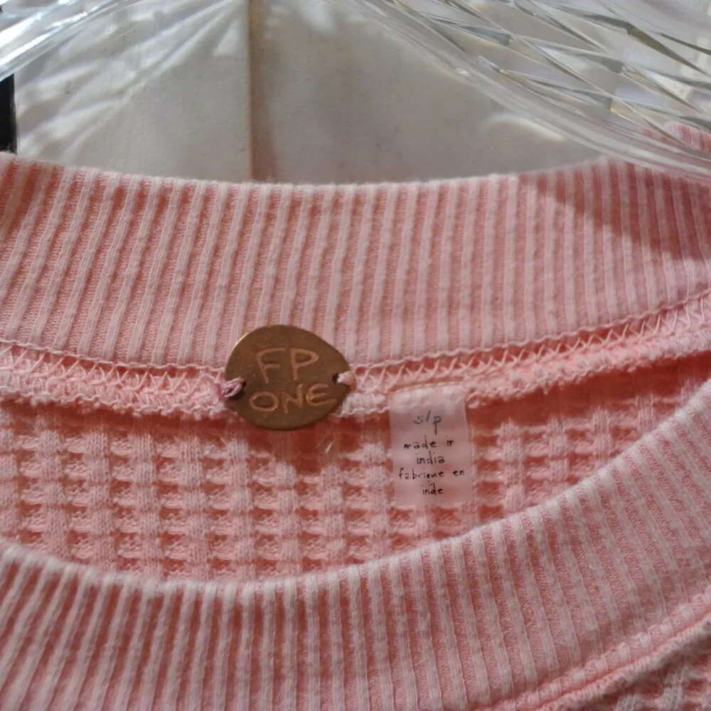Free People FP One Tasha Thermal in Washed Pink